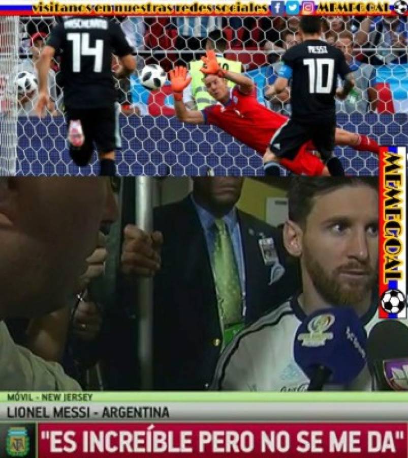 MEMES: Hacen pedazos a Messi por fallar penal y a la selección de Argentina tras empate ante Islandia