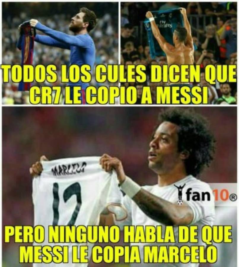 Los divertidos memes que dejó la celebración de CR7 ante Barcelona