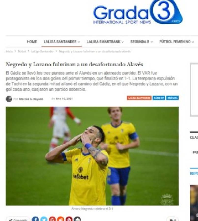 'Exhibición' y 'fulminante': Lo que dicen los medios tras el gol y las asistencias del Choco Lozano