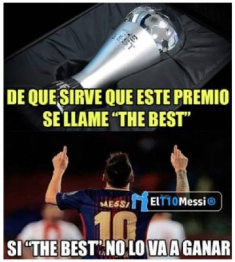 ¡Pobre Messi! Los tremendos memes que dejó los Premios 'The Best' 2017