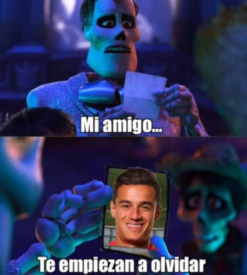 Memes se burlan de Coutinho por se suplente del Barcelona y 'matan' al Real Madrid por la derrota