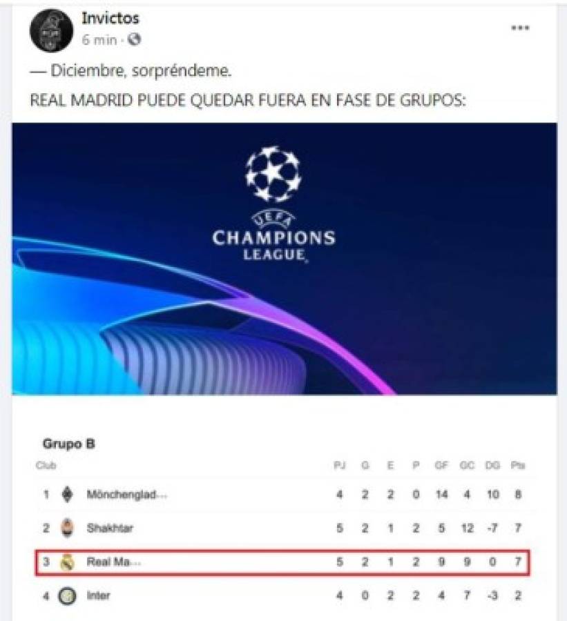 ¿A la Europa League? Los memes vuelan las redes tras la derrota del Real Madrid en Champions