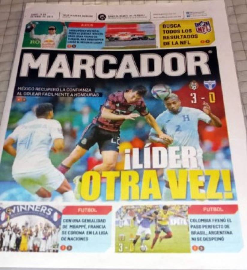 'Goleó fácil a Honduras': Las portadas de los diarios de México tras golear a la 'H' en el Azteca