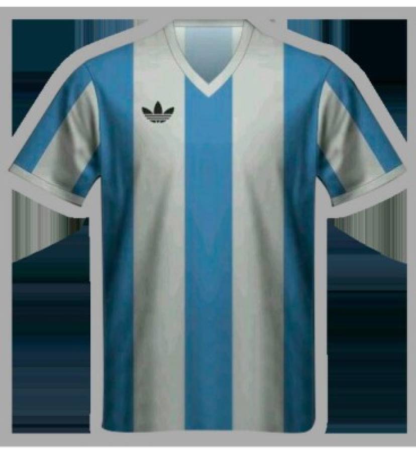 Todas las camisas que ha utilizado la selección de Argentina en la historia de los Mundiales