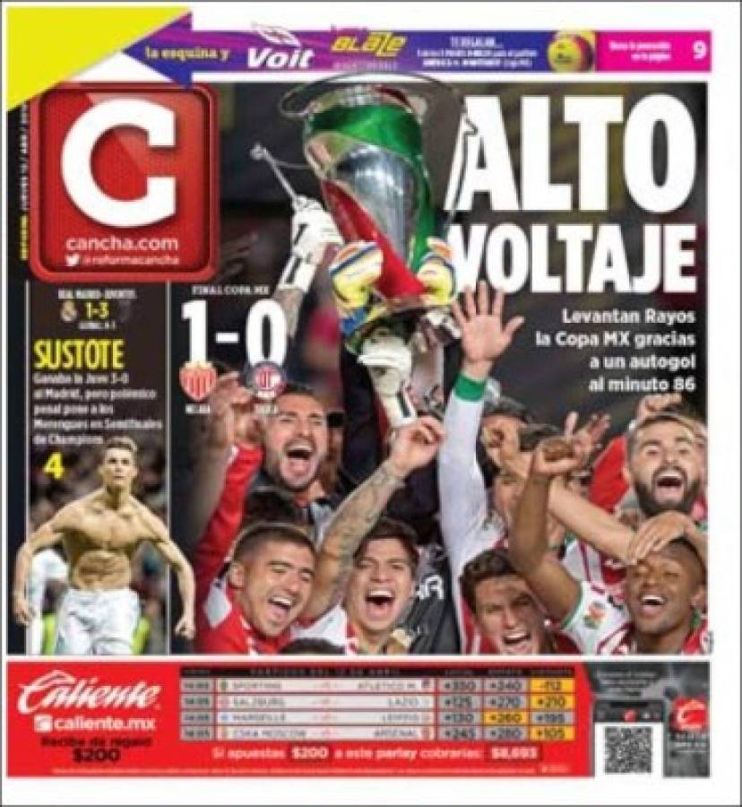 ¡Así amanecen las portadas luego de la polémica clasificación del Real Madrid!