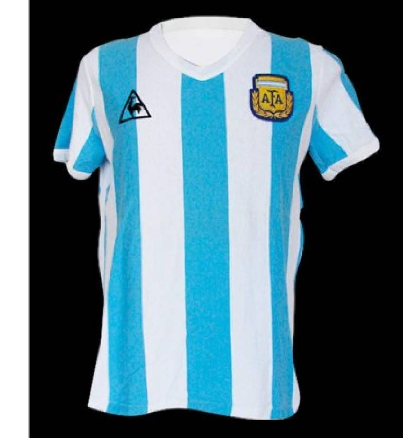 Todas las camisas que ha utilizado la selección de Argentina en la historia de los Mundiales