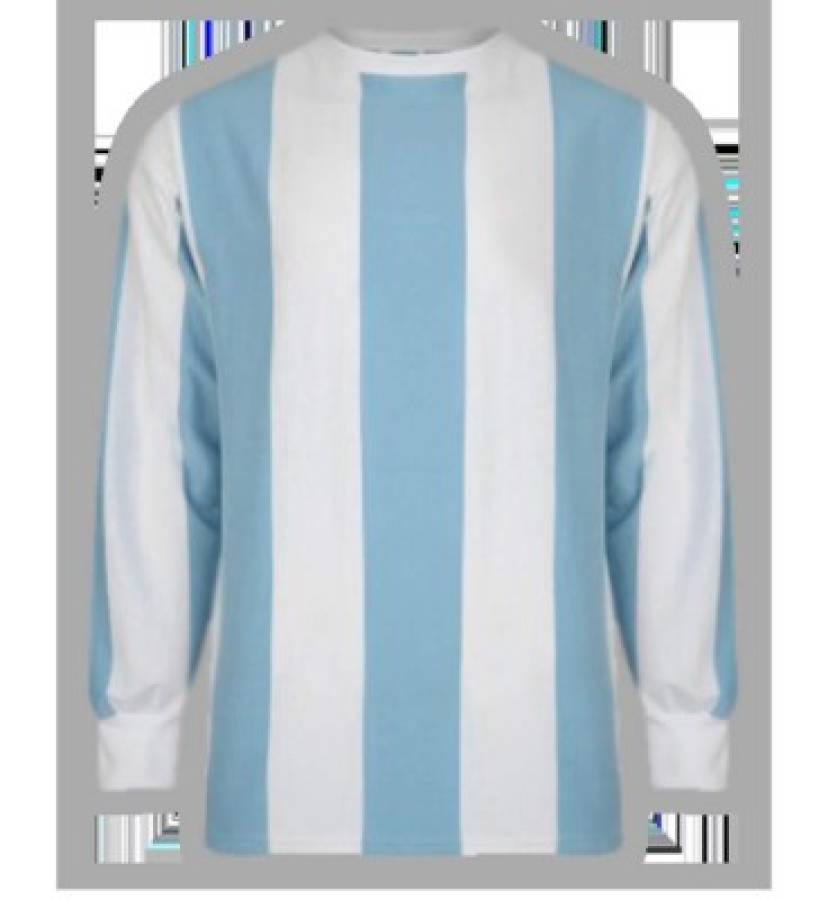 Todas las camisas que ha utilizado la selección de Argentina en la historia de los Mundiales