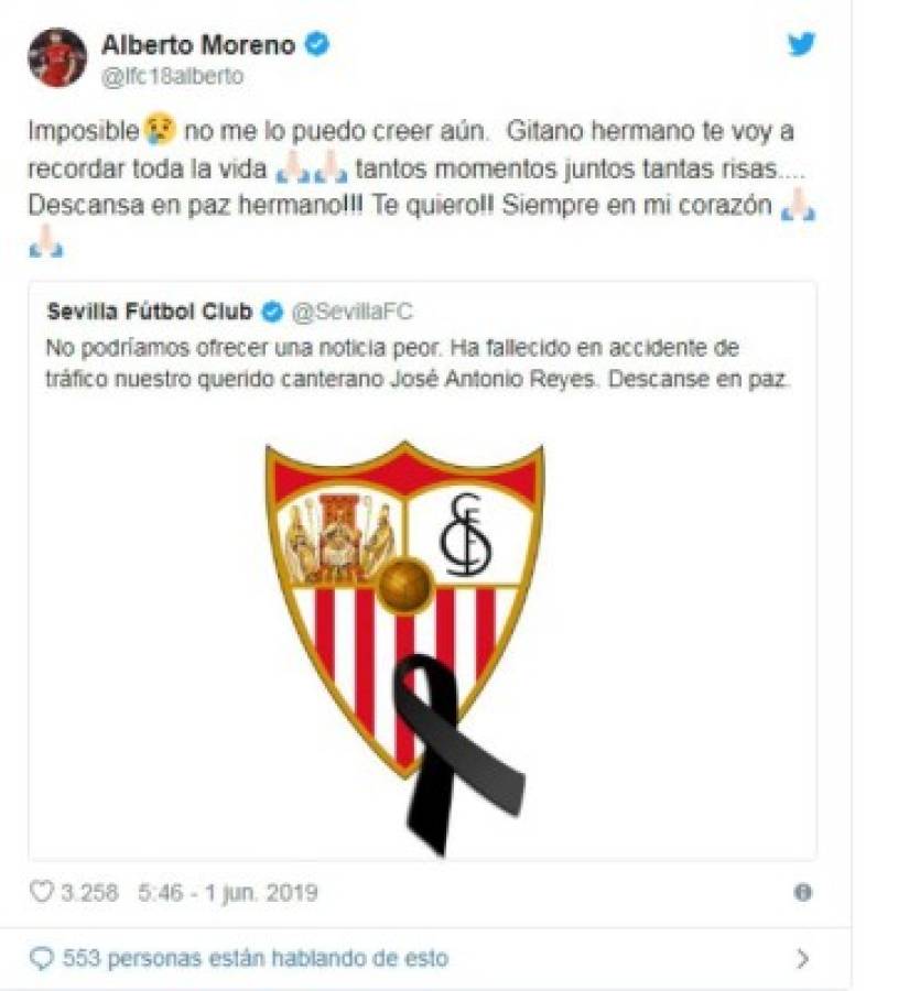 Conmovidos y destrozados: Mensajes de jugadores y clubes tras la muerte de la 'Perla' Reyes