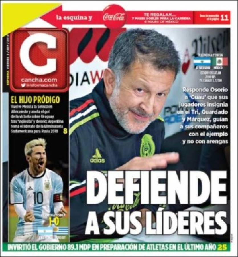 Las portadas de los diarios centroamericanos y del mundo sobre la jornada de eliminatoria