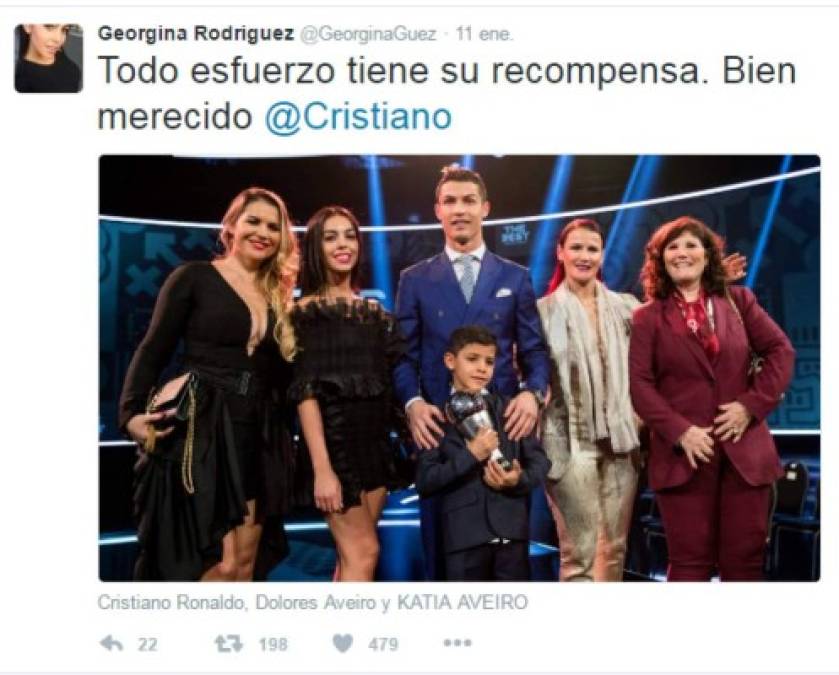 El mensaje con el que debutó Georgina Rodríguez en Twitter