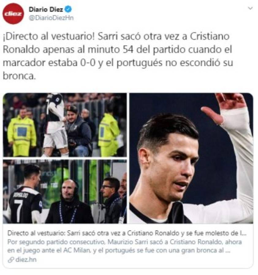Lo que dice la prensa internacional sobre la nueva sustitución de Cristiano Ronaldo: 'No sucedía desde 2016'