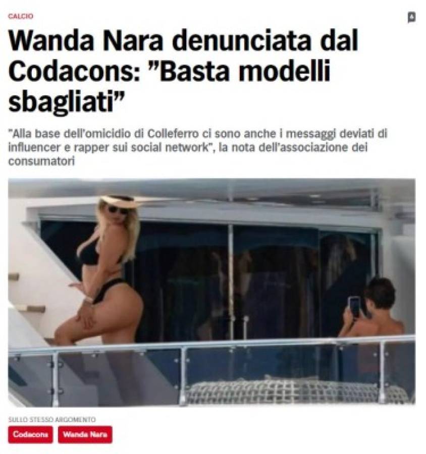 Nueva polémica: Wanda Nara es denunciada por unas atrevidas fotografías que le tomó su hijo