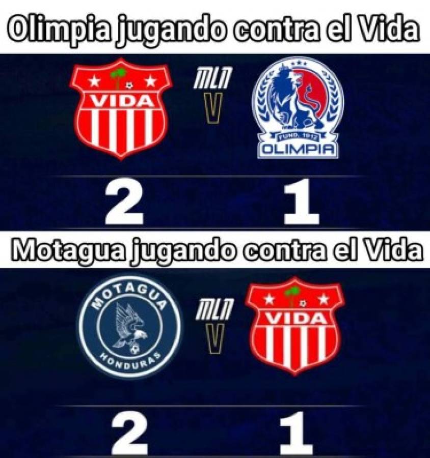 ¡Olimpia no puede ganarle al Vida! Los memes hacieron pedazos al león tras la dolorosa derrota en La Ceiba