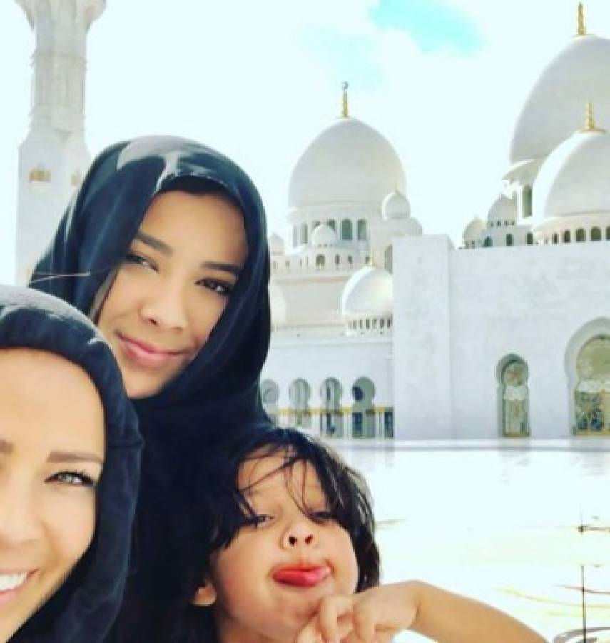 La bella esposa de Keylor Navas se dejó seducir por Abu Dhabi