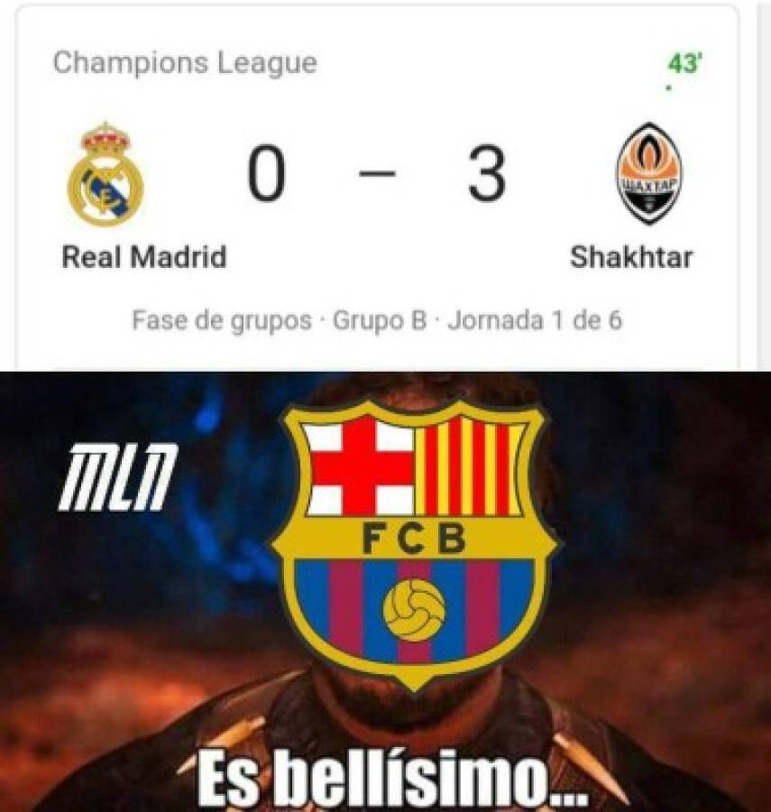 'Trituran' al Real Madrid con memes tras la derrota en Champions ante el Shakhtar