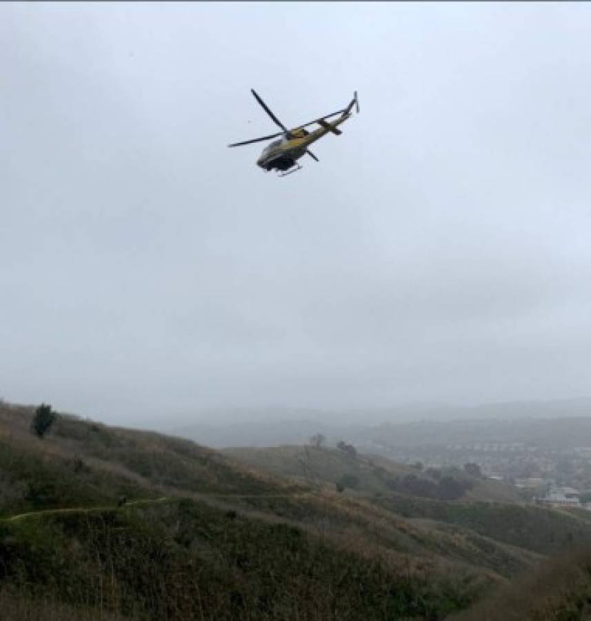 Las primeras imágenes del momento cuando se estrella el helicóptero de Kobe Bryant