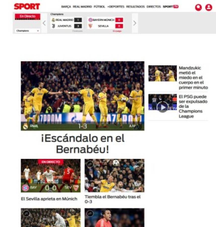 Prensa Mundial: 'Escándalo en el Bernabéu' y 'robo histórico'