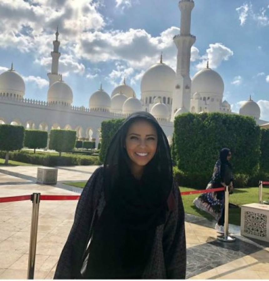 La bella esposa de Keylor Navas se dejó seducir por Abu Dhabi