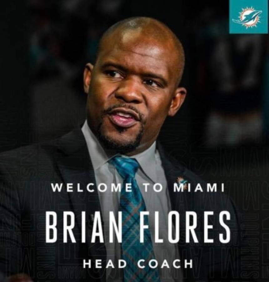 Fotos: Así fue presentado el hondureño Brian Flores como entrenador de Miami Dolphins