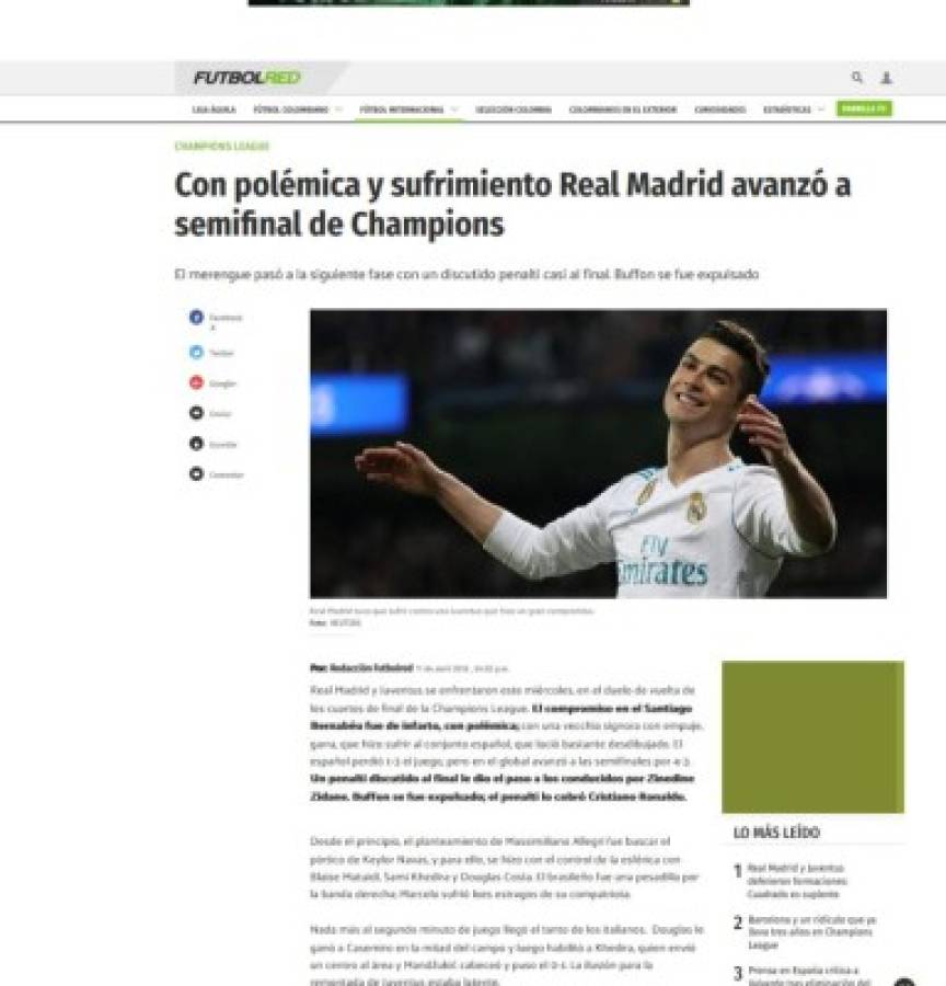 Prensa Mundial: 'Escándalo en el Bernabéu' y 'robo histórico'