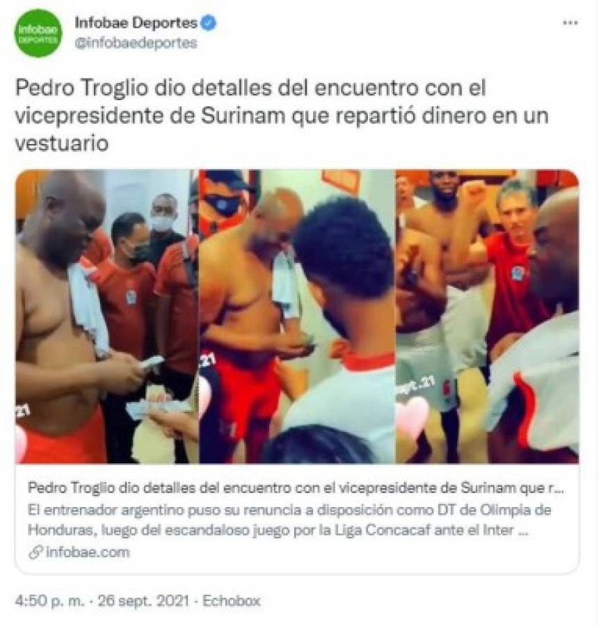 'Manchado por un escándalo': así reaccionó la prensa tras la disposición de renuncia de Pedro Troglio del Olimpia