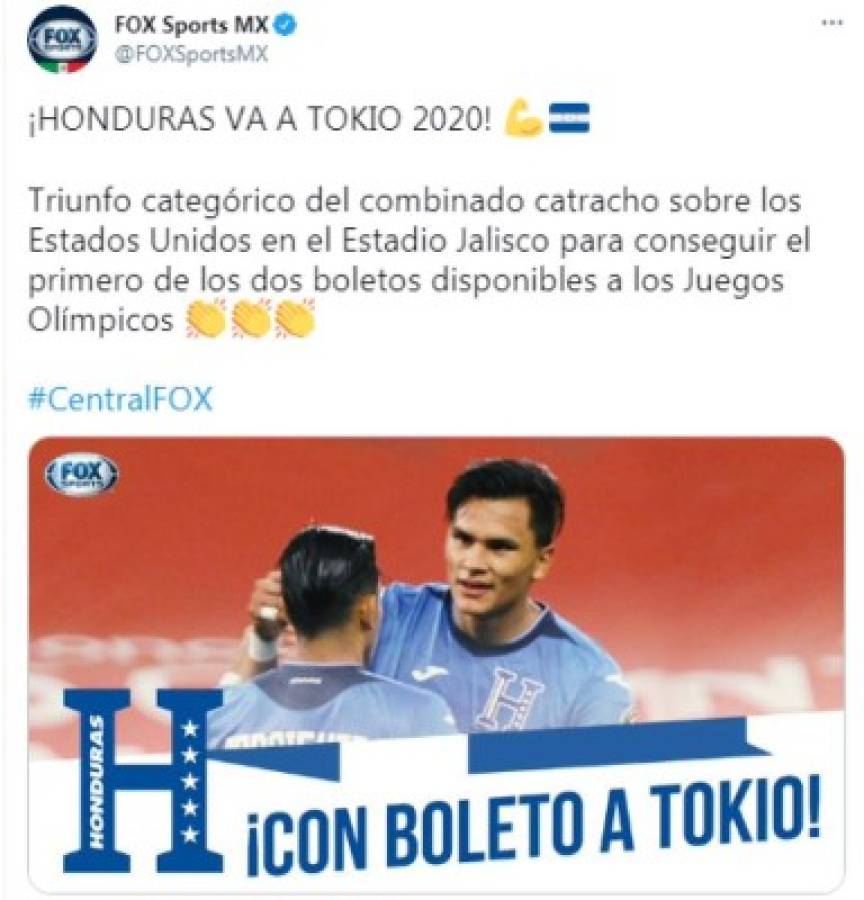 '¡Duele de envidia!', los titulares de los ticos y medios internacionales tras la clasificación de Honduras los Juegos Olímpicos de Tokio 2021   