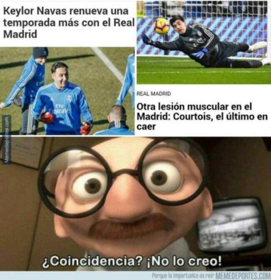 Los memes destrozan a Courtois en el regreso de Keylor Navas a la titularidad