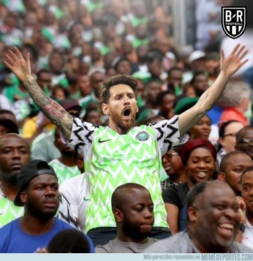 Los memes se disparan con Messi tras el triunfo de Nigeria sobre Islandia en Rusia 2018