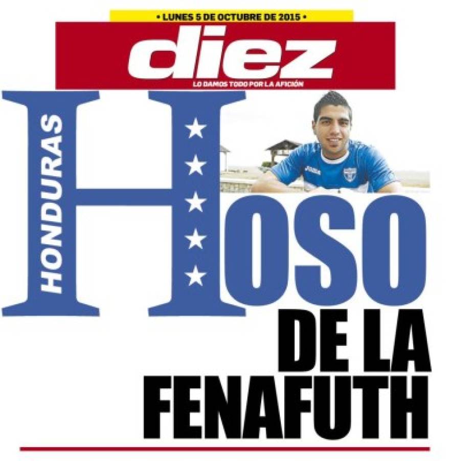 Las portadas digitales de DIEZ de este lunes 5 de octubre de 2015