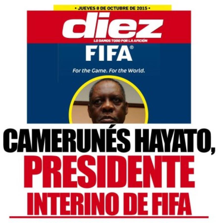 Las portadas digitales de DIEZ de este jueves 8 de octubre del 2015