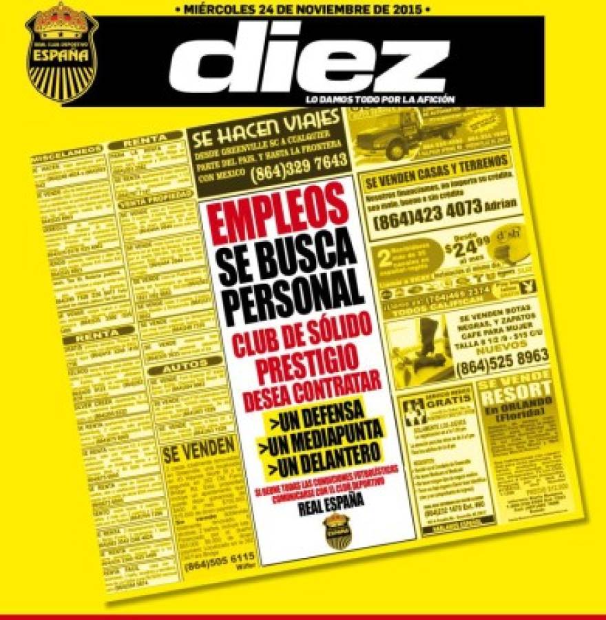 Portadas digitales de DIEZ de este miércoles 25 de noviembre