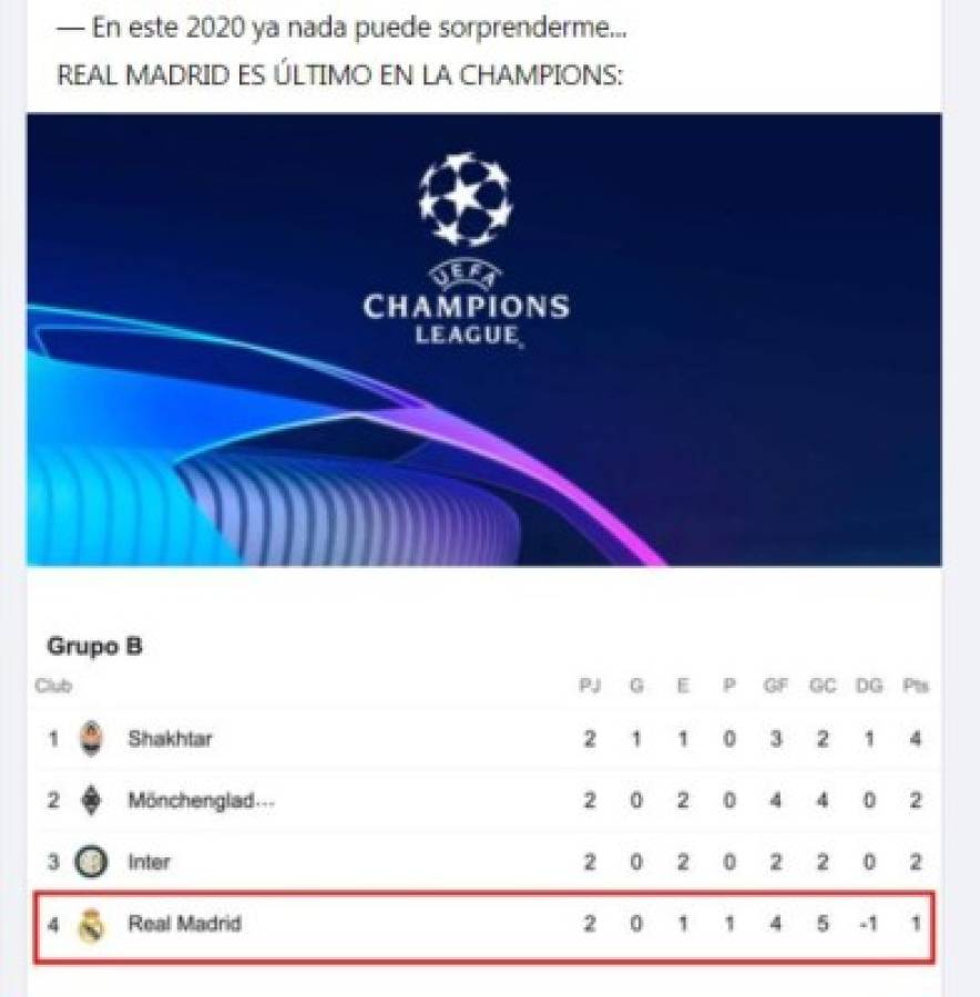 Los memes despedazan al Real Madrid tras no poder ganar en la Champions 2020-21