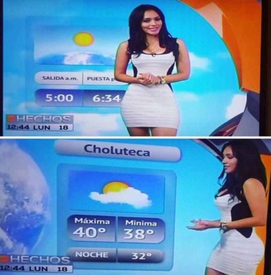Kimberly Shiham, la bellísima chica del tiempo de Azteca Honduras que eleva la temperatura