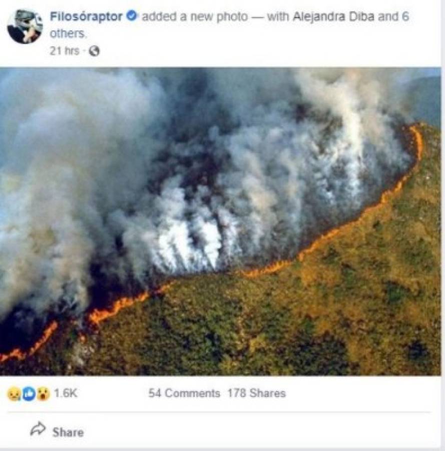 Las fotografías engañosas sobre los incendios que arrasan la Amazonia de Brasil