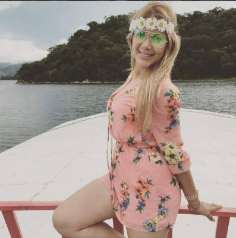 Ivonne, la espectacular esposa del ex de Olimpia y Real España Juan Ramón Mejía