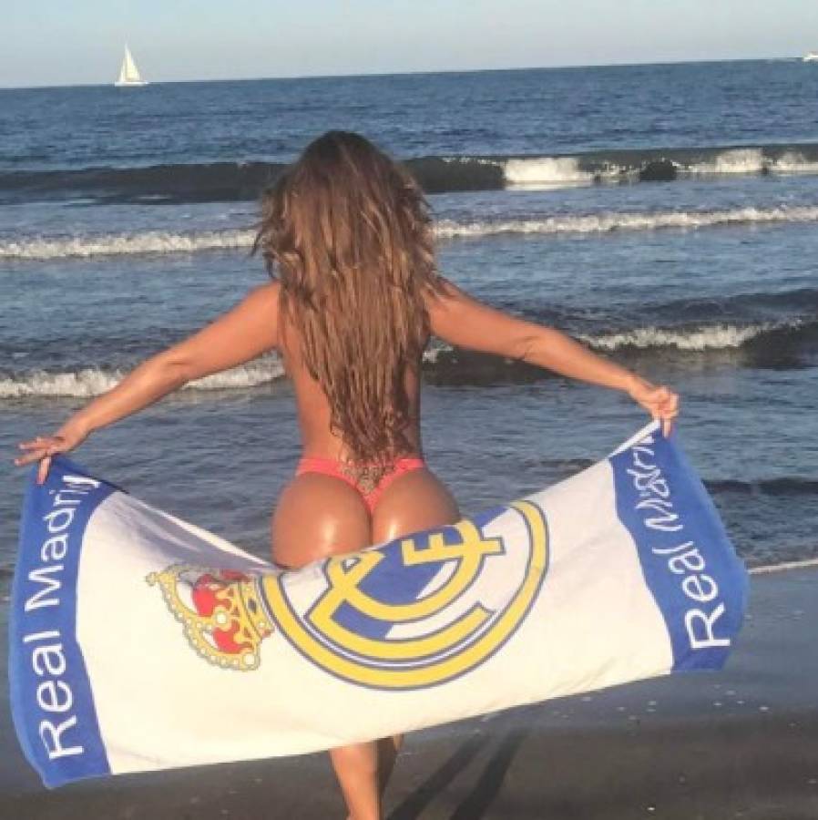 Ella es Mirtha Sosa, la musa que se desnudó por el título 33 de Real Madrid