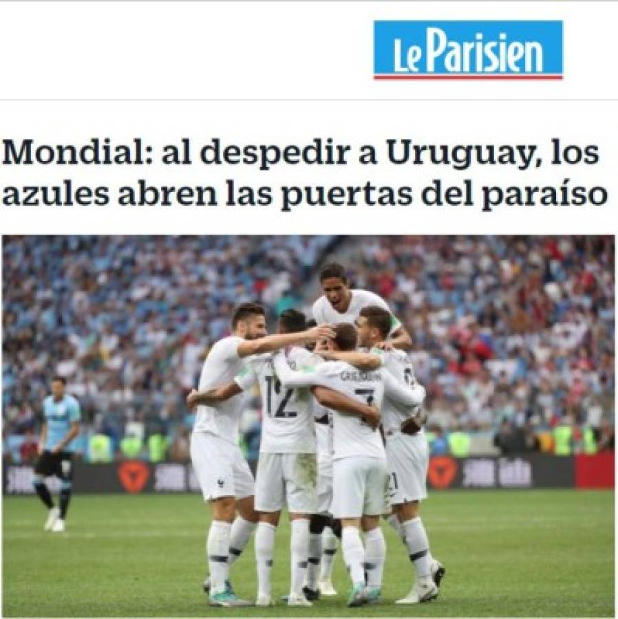 PORTADAS: Medios de Francia optimistas y mucha tristeza en Uruguay