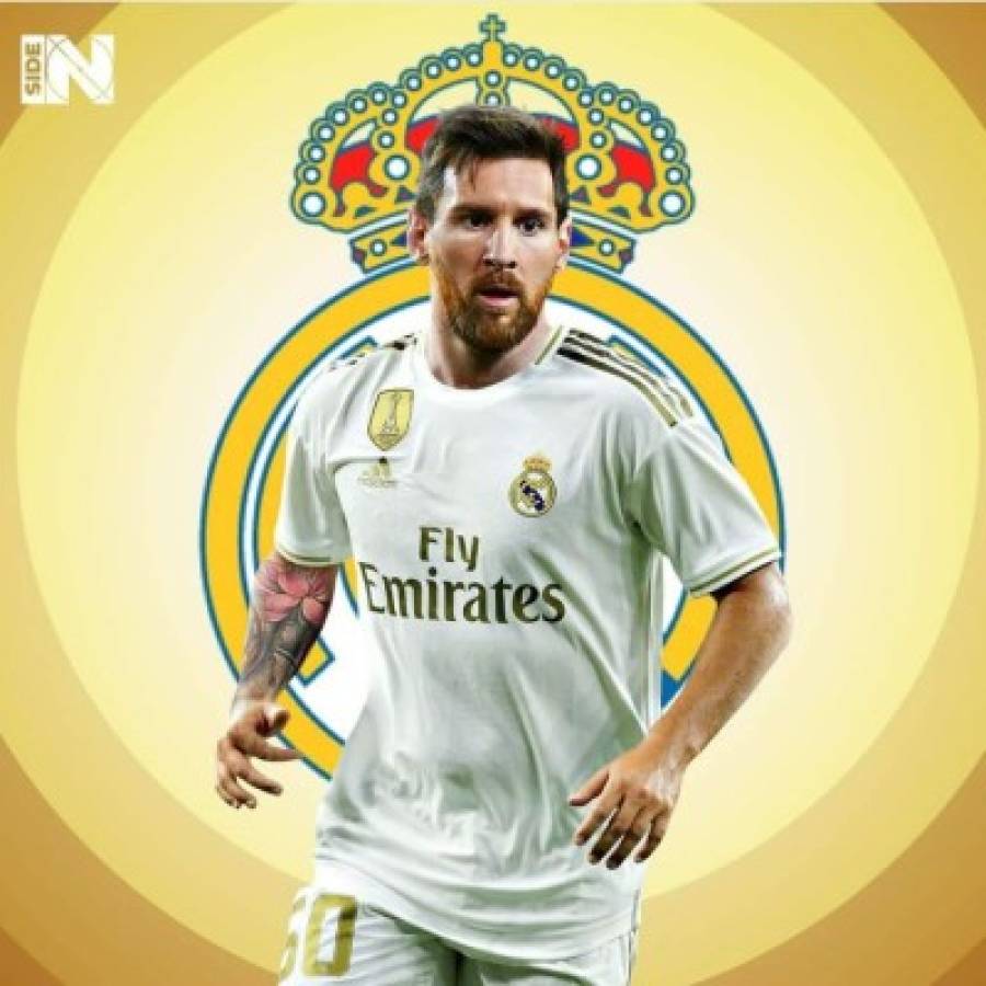 ¿Le luce la del Real Madrid? Así luciría Messi con las camisetas de los otros gigantes europeos
