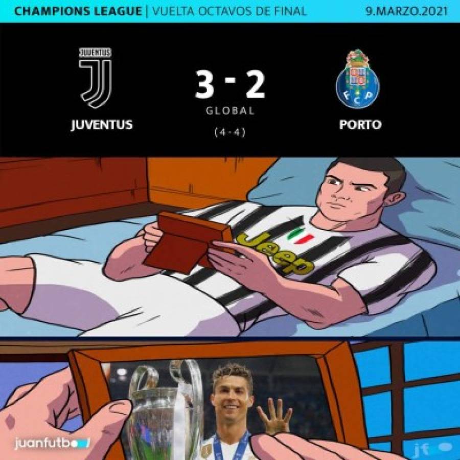 Los memes destrozan a Cristiano Ronaldo y a la Juventus tras quedar otra vez eliminados de la Champions