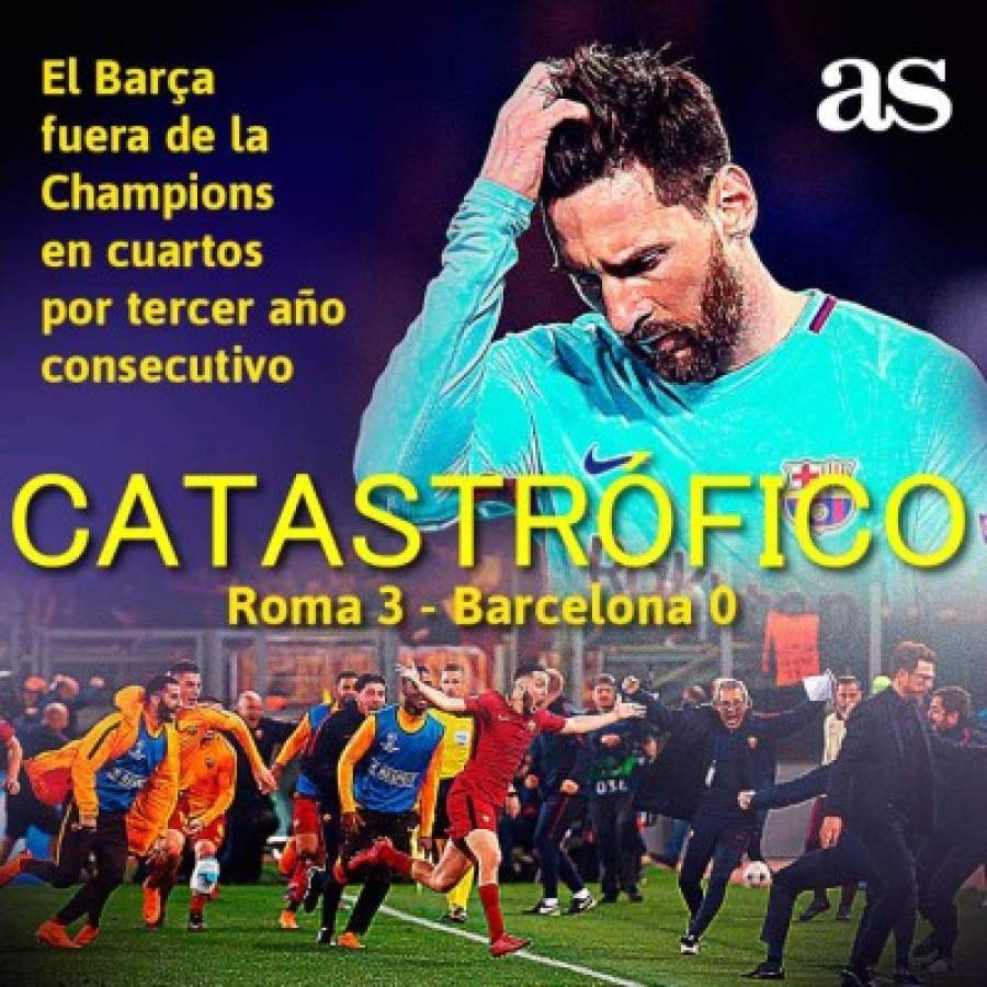 Las portadas por el mundo sobre el Barça: 'Fracaso sin excusas'