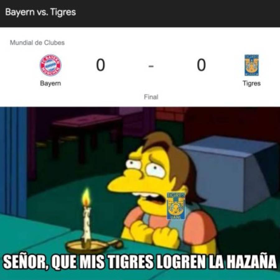 ¡Volaron las redes! Tigres es víctima de terribles memes luego de caer contra el Bayern Múnich