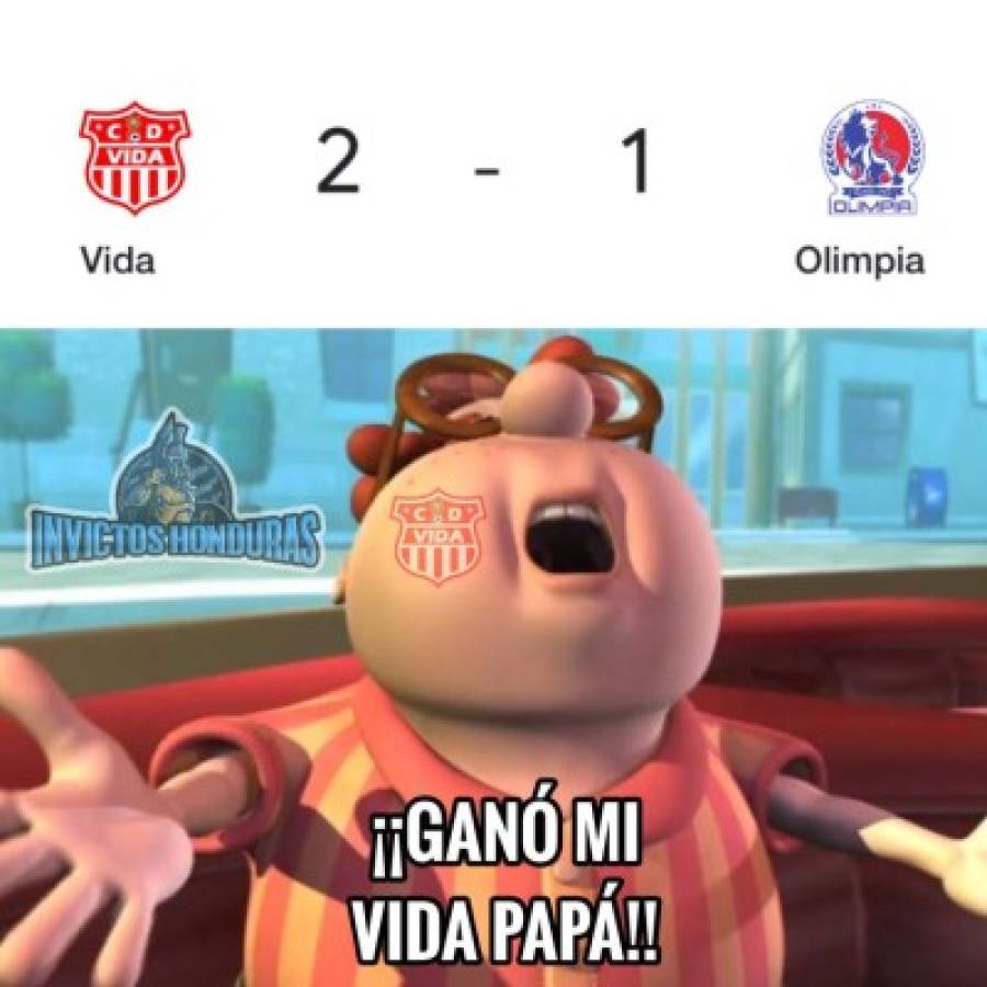 ¡Olimpia no puede ganarle al Vida! Los memes hacieron pedazos al león tras la dolorosa derrota en La Ceiba