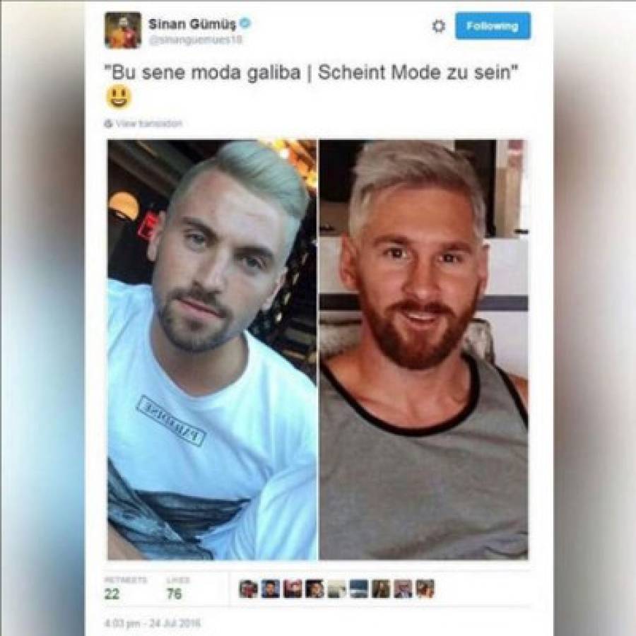 Messi se pinta el pelo y ahora es víctima de los crueles memes