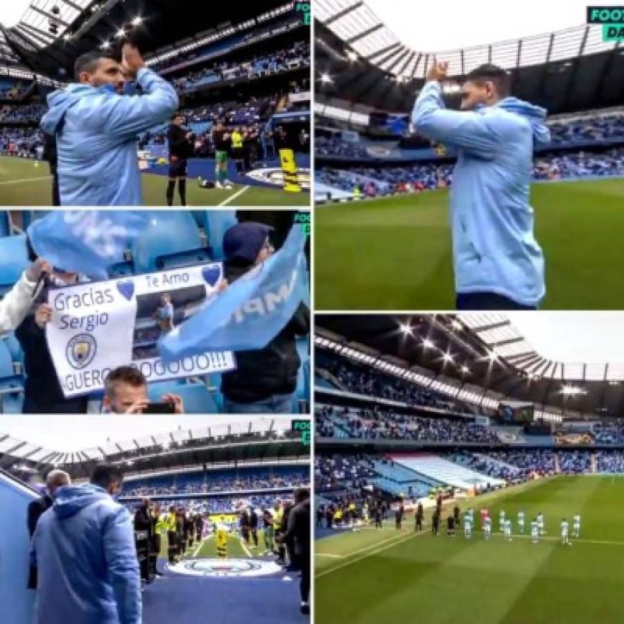 ¿Se va al Barcelona? La emotiva despedida del Manchester City al Kun Agüero en su estadio