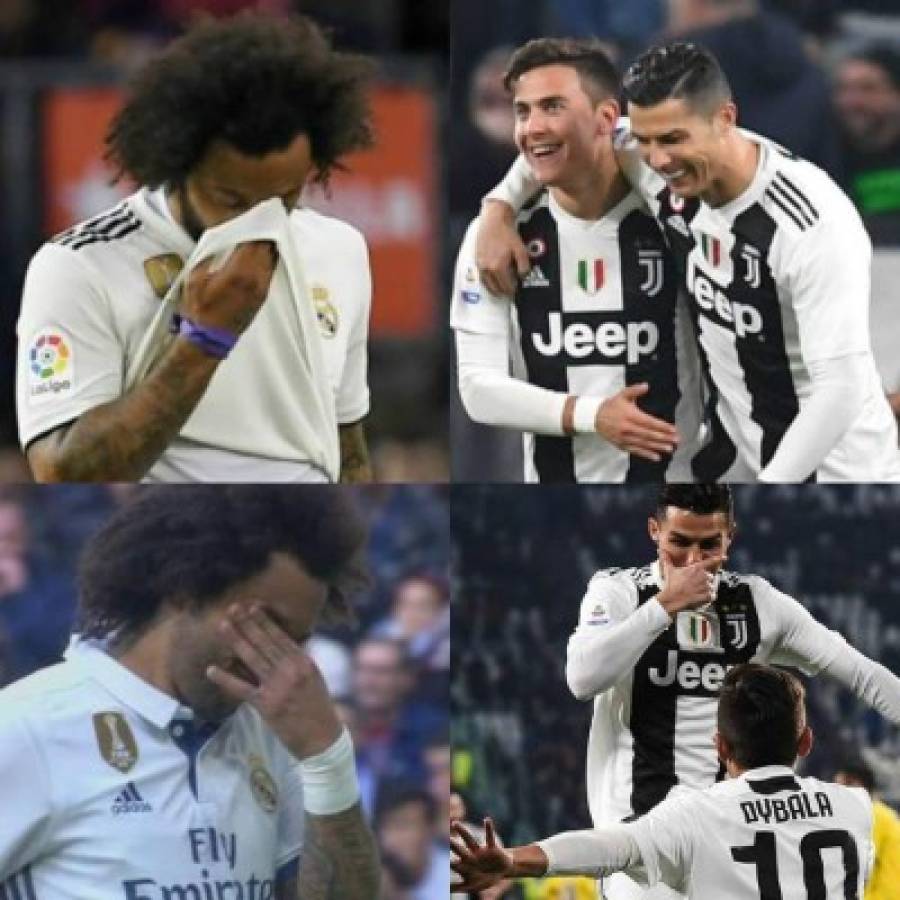 ¡Crueles! Marcelo es víctima de los memes tras el gol de Cristiano Ronaldo con la Juventus