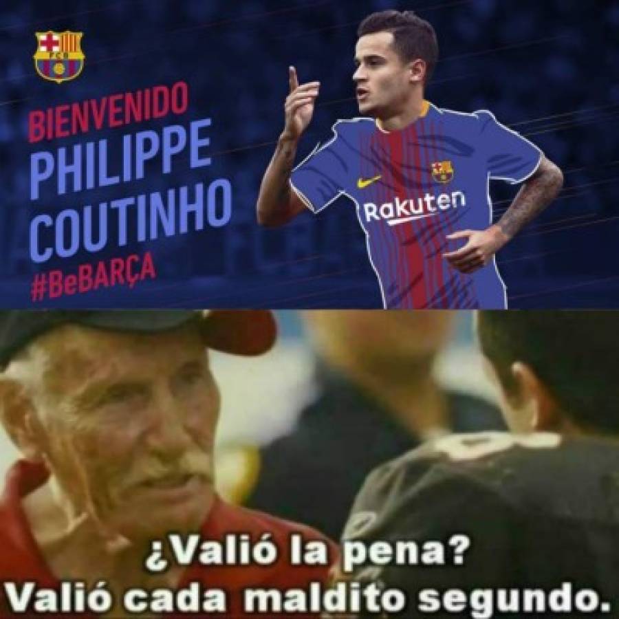 Barcelona ficha a Coutinho y afición lo celebra con divertidos memes