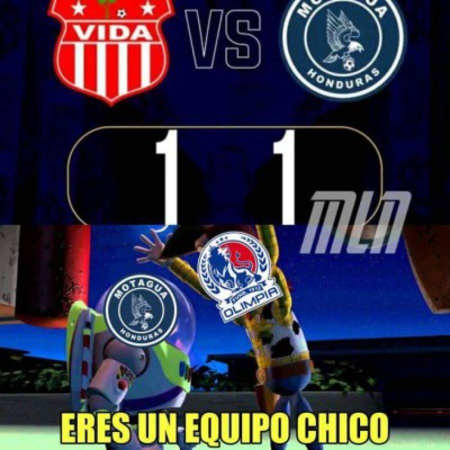 Los memes hacen pedazos a Motagua por el empate ante el Vida y alaban a Olimpia por su paliza a Platense