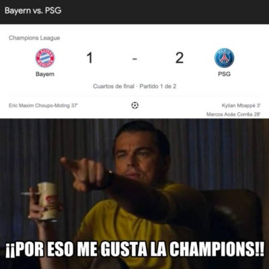Mbappé, Neymar y PSG, protagonistas de los memes tras la sufrida victoria sobre el Bayern Múnich