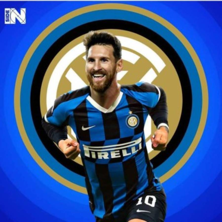 Con los fichajes: Así sería el equipazo que tendría el Inter de Milán en 2021 con Messi