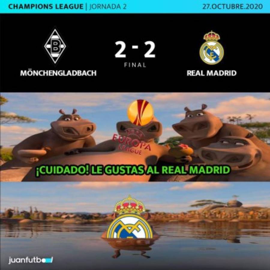 Los memes despedazan al Real Madrid tras no poder ganar en la Champions 2020-21